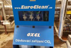 Instalovaný generátor chlordioxidu EuroClean OXCL BLUE