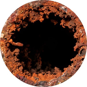 Nános železa v potrubí